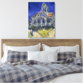Kerk in Auvers door Van Gogh schilderende kunst Canvas Afdruk (Insitu (Slaapkamer))