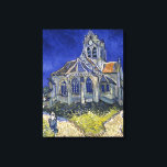 Kerk in Auvers door Van Gogh schilderende kunst Canvas Afdruk<br><div class="desc">De kerk in Auvers-sur-Oise,  uitzicht van de Chevet door Vincent van Gogh</div>