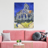 Kerk in Auvers door Van Gogh schilderende kunst Canvas Afdruk (Insitu (Woonkamer))