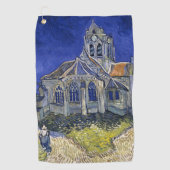 Kerk in Auvers door Van Gogh schilderende kunst Golfhanddoek (Voorkant)
