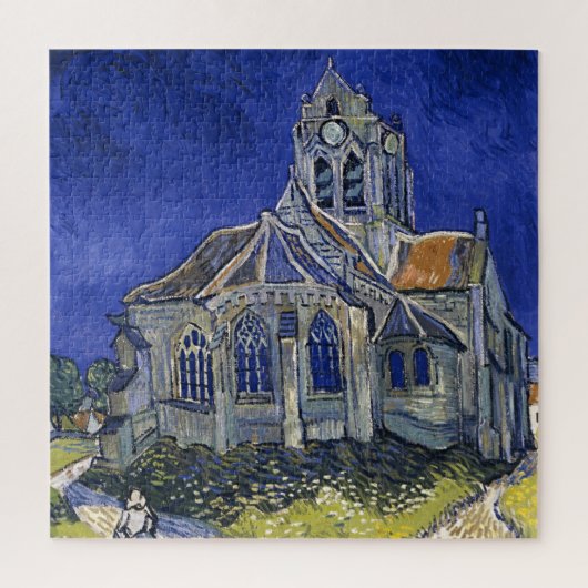 Kerk in Auvers door Van Gogh schilderende kunst Legpuzzel (Verticaal)