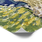 Kerk in Auvers door Van Gogh schilderende kunst Poster (Hoek)