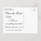 Kerk in Auvers door Vincent van Gogh Bruiloft Aankondigingskaart (Achterkant)