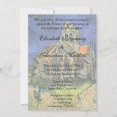 Kerk in Auvers door Vincent van Gogh Bruiloft Kaart (Achterkant)