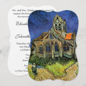Kerk in Auvers door Vincent van Gogh Bruiloft Kaart (Voorkant / Achterkant)