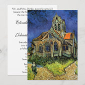 Kerk in Auvers door Vincent van Gogh Bruiloft Kaart (Voorkant / Achterkant)