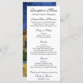 Kerk in Auvers door Vincent van Gogh Bruiloft Menu (Voorkant / Achterkant)