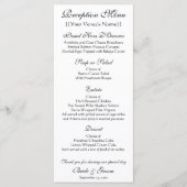 Kerk in Auvers door Vincent van Gogh Bruiloft Menu (Voorkant)