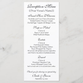 Kerk in Auvers door Vincent van Gogh Bruiloft Menu