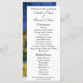 Kerk in Auvers door Vincent van Gogh Bruiloft Programmakaart (Voorkant / Achterkant)