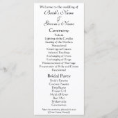 Kerk in Auvers door Vincent van Gogh Bruiloft Programmakaart (Voorkant)