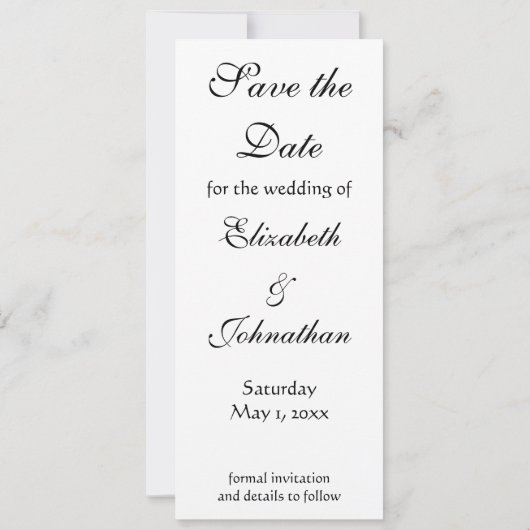 Kerk in Auvers door Vincent van Gogh Bruiloft Save The Date (Achterkant)