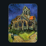Kerk in Auvers door Vincent van Gogh Magneet<br><div class="desc">De kerk in Auvers door Vincent van Gogh is een kunstschilderij van de impressionistische architectuur. Een buitenste uitzicht van een kerk met gekleurde glazen ramen en een figuur die langs een steenpad naar de kapel loopt. Over de kunstenaar: Vincent Willem van Gogh (1853-1890) was een van de beroemdste Post Impressionist...</div>