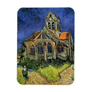 Kerk in Auvers door Vincent van Gogh Magneet
