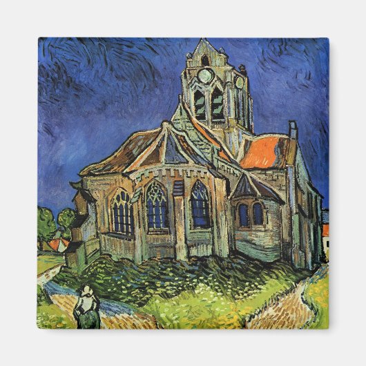 Kerk in Auvers door Vincent van Gogh Magneet (Voorkant)