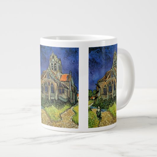 Kerk in Auvers-sur-Oise door Vincent van Gogh Grote Koffiekop (Voorkant rechts)