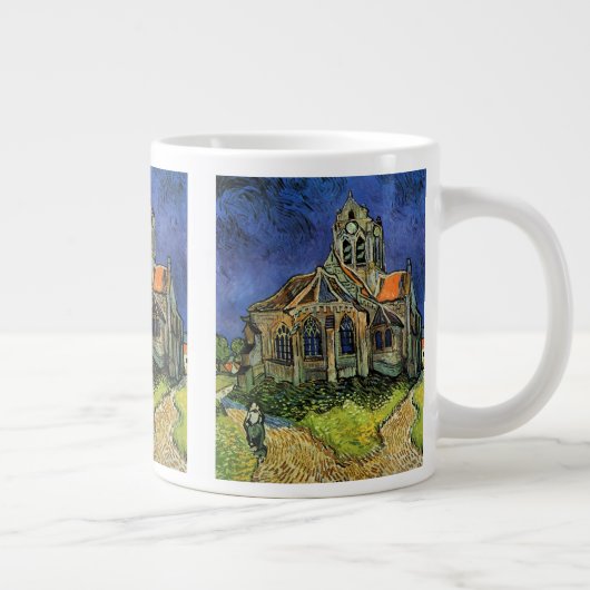 Kerk in Auvers-sur-Oise door Vincent van Gogh Grote Koffiekop (Rechts)