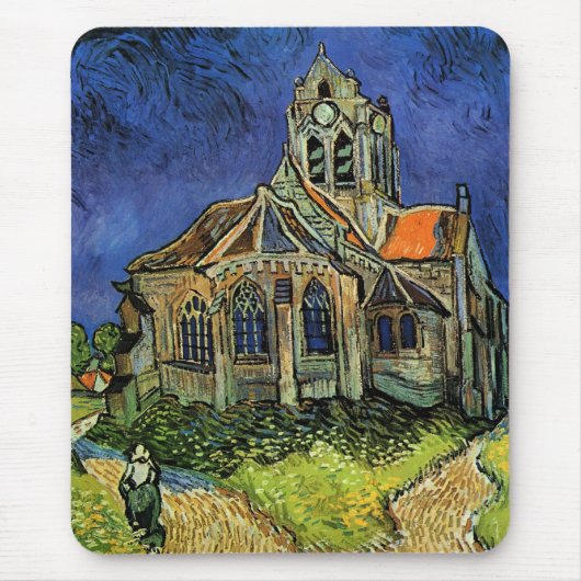 Kerk in Auvers-sur-Oise door Vincent van Gogh Muismat (Voorkant)
