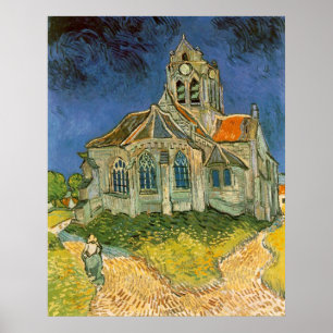 Kerk in Auvers sur Oise door Vincent van Gogh Poster