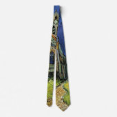 Kerk in Auvers-sur-Oise door Vincent van Gogh Stropdas (Achterkant)