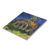 Kerk in Auvers-sur-Oise door Vincent van Gogh Tegeltje (Zijkant)