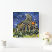Kerk in Auvers-sur-Oise door Vincent van Gogh Vierkante Klok (Huis)