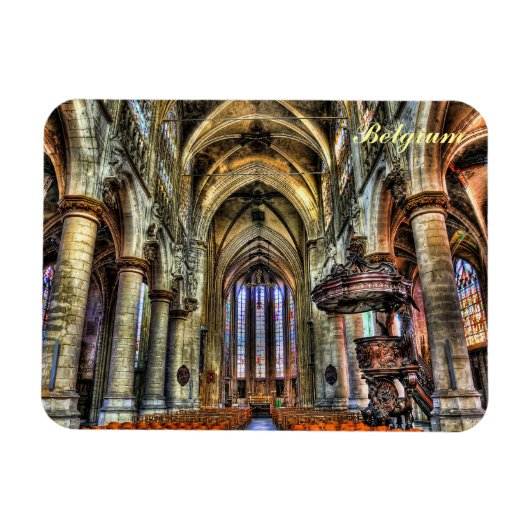 Kerk in België Magneet (Horizontaal)
