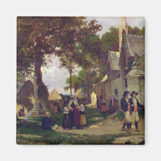 Kerk in Bretagne Magneet (Voorkant)