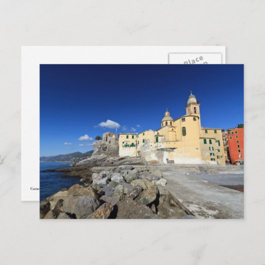 Kerk in Camogli Briefkaart (Voorkant / Achterkant)