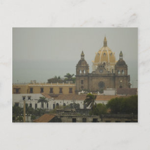 Kerk in Cartagena, Colombia Briefkaart