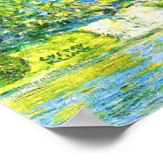 Kerk in Cassone door Gustav Klimt Poster (Hoek)