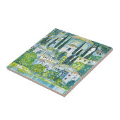 Kerk in Cassone door Gustav Klimt Tegeltje (Zijkant)