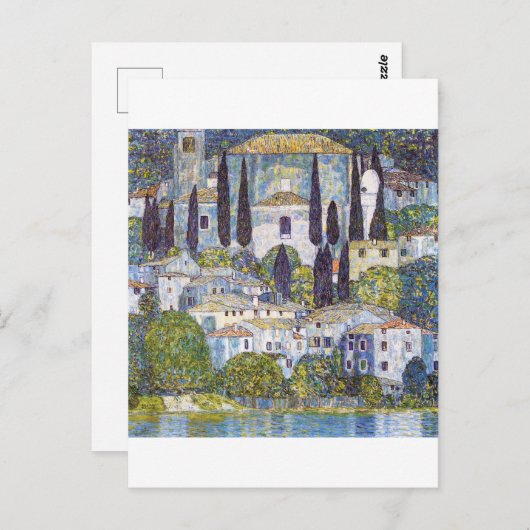 Kerk in Cassone, Gustav Klimt Briefkaart (Voorkant / Achterkant)