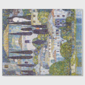 Kerk in Cassone, Gustav Klimt Cadeaupapier (Vlak)