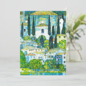Kerk in Cassone Gustav Klimt Kaart (Staand voorkant)