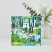 Kerk in Cassone Gustav Klimt Kaart (Staand voorkant)