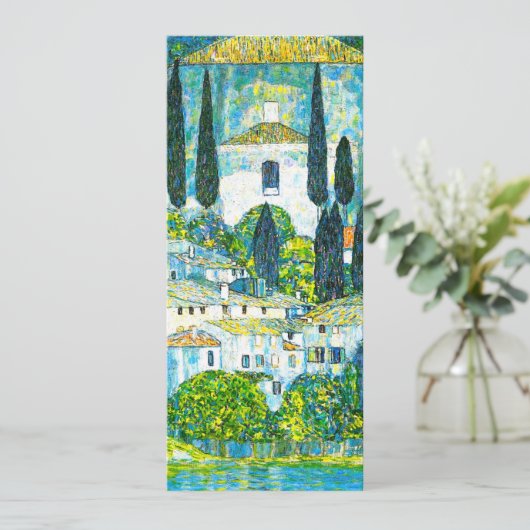 Kerk in Cassone Gustav Klimt Kaart (Staand voorkant)