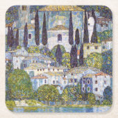 Kerk in Cassone, Gustav Klimt Kartonnen Onderzetters (Voorkant)