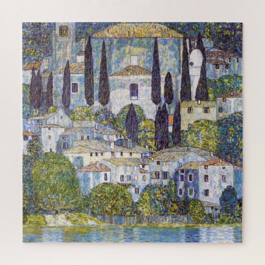 Kerk in Cassone, Gustav Klimt Legpuzzel (Verticaal)
