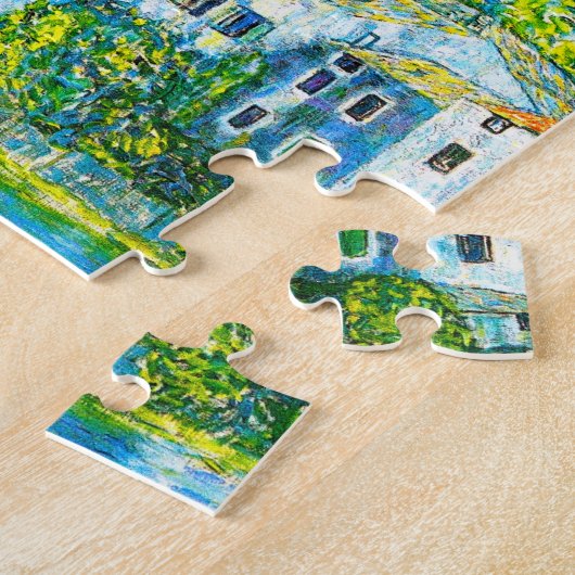 Kerk in Cassone Gustav Klimt Legpuzzel (Zijkant)