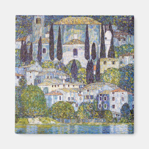Kerk in Cassone, Gustav Klimt Magneet