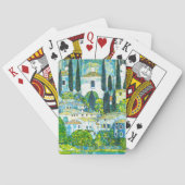 Kerk in Cassone Gustav Klimt Pokerkaarten (Achterkant)