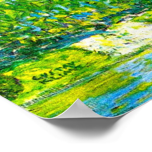 Kerk in Cassone Gustav Klimt Poster (Hoek)