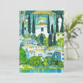 Kerk in Cassone Gustav Klimt Save The Date (Staand voorkant)