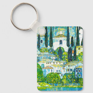 Kerk in Cassone Gustav Klimt Sleutelhanger