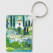 Kerk in Cassone Gustav Klimt Sleutelhanger (Achterkant)