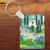 Kerk in Cassone Gustav Klimt Sleutelhanger (Voorkant)