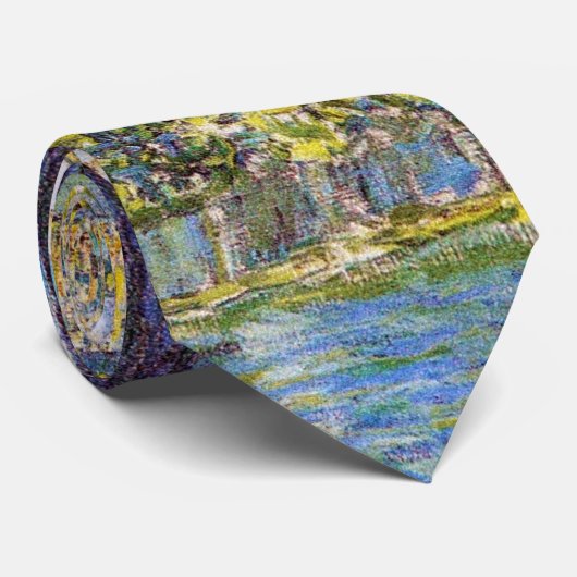 Kerk in Cassone, Gustav Klimt Stropdas (Opgerold)