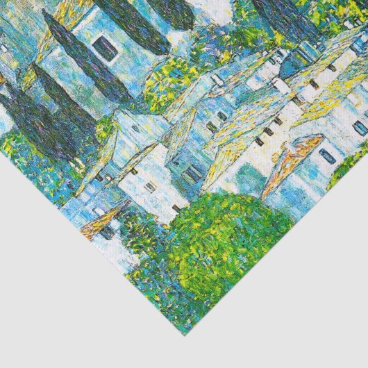 Kerk in Cassone Gustav Klimt Tissuepapier (Detail)