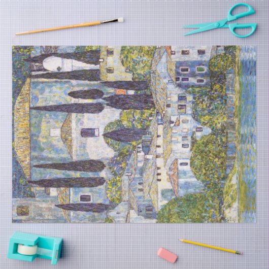 Kerk in Cassone, Gustav Klimt Tissuepapier (Craft)